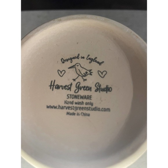 Cream & Speckled Mugs with Bronze Colored Star & Heart (Set of 2) - Picture 11 of 13